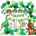 thumbnail image 1 of Conjunto De Decoración De Cumpleaños De Dinosaurio, Guirnalda Y Globos De Dinosaurio., 1 of 5