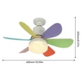 thumbnail image 4 of Lámpara Ventilador Techo LED 30 W para Sala Estar (control Remoto Multicolor Transparente), 4 of 9