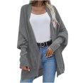 thumbnail image 1 of PVCS Femmes Casual Manches Longues Solide Chaud Pull Dames Tops Manteau, 1 of 4
