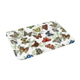 thumbnail image 2 of Balery Multicolored Butterflies Doormat, Durable Flannel Fabric, Waterproof Stain and Fade Resistant, Low Profile,Indoor Outdoor Door Mats, Easy Clean Patio Entrance Mat, 16x24in, 2 of 9