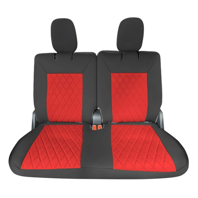For 2020-2024 Ford Explorer Base FH Group Neoprene Custom Fit Car Seat Covers Water Resistant - 3rd Row Red