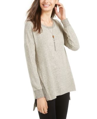 Bcx Juniors' Shine Tunic Sweater with 