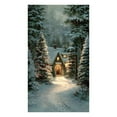 thumbnail image 1 of Santa Door Cover Decorative Tapestry Polyester Material Durable Fade-Resistant Washable Double-Sided Easy to Hang for Holiday Party Photo Taking Home Wall Decor Family Gatherings, 1 of 5