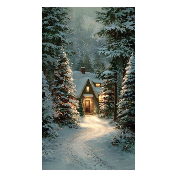 Tapiz decorativo para la puerta de Papá Noel, cortina para la puerta para fiestas, tapiz para la puerta, cubierta para la puerta, fiesta.