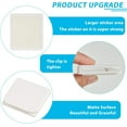 thumbnail image 4 of Jetec 4 - Pack Premium White Self - Adhesive Shower Curtain Clips & Windproof Splash Guard Holders - Secure Your Bath Liner in Place with Ease, 4 of 8