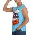 thumbnail image 3 of Disketp Sushi Salmon Surfing Sleeveless Tshirts For Men, Muscle Shirts For Men Dry Fit Tank Top-Medium, 3 of 8