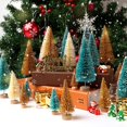 thumbnail image 2 of Árbol de Navidad Hatisan Mini artificial con base de madera, 30 unidades, 2 of 8