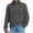 Gray, variant on Chiccall Mens Lightweight Sweaters Casual Breathable Quarter Zip Stand Collar Pullover Knitted Sweater