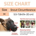 thumbnail image 2 of Soft Breathable Muzzle For All Dog Sizes, Ultra-Humanized Design With Air Mesh Nylon Ensuring Panting And Drinking Freedom, Adjustable Drinkable Pet Muzzle, Prevent Biting Barking, 2 of 5