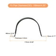 thumbnail image 2 of Unique Bargains 6Pack 4-1/4' Cable Clamp U Shape Stainless Steel Rubber Cushioned Pipe Strap, 2 of 5
