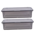 thumbnail image 5 of WHAMVOX 2 Pcs Dry Chopsticks Cutlery Storage Box Travel Baby 27.00X11.50X6.70CM Grey, 5 of 8