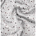 thumbnail image 1 of Soimoi Brown Cotton Poplin Fabric Stars Star Print Fabric by Yard 56 Inch Wide, 1 of 6