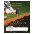 thumbnail image 5 of Steel Landscape Edging 6-Pack, 40x8 Inch Yard Border - Weatherproof Rust-Resistant Metal Lawn Edge for Gardens, Flower Beds & Walkways, 5 of 9