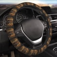 thumbnail image 5 of Susaid Tiger In The Fallen Leaf Forest Print Elastic Car Steering Wheel Cover, 15 Inches Breathable Vehicle Steer Wheel Protector, Universal for SUV, Truck, 5 of 6