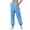 Sky Blue, variant on Runfenguu Work Pants Women, Baggy Pants Women Women Casual Christmas Printing Sweatpants With Loose Thread Ankle Binding Sports Pants