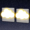 thumbnail image 1 of Cloud Night Light Power Plug [2 Piece Set] Night Light for Kids with Twilight Sensor, Small LED Wall Light for Baby Room, Hallway Wall Sconce, Stairca, 1 of 5