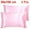 Pink, variant on Unique Bargains 4 Pack Satin Pillowcases with Envelope Closure Burgundy Standard