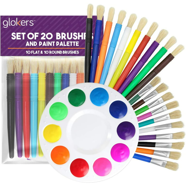 YGAOHF 6PCS Kids Paint Brushes Set - Assorted Colorful Small Paint