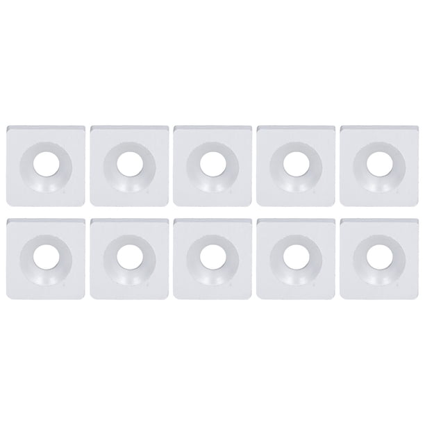 10 tapas de perfil de aleación de aluminio de un solo orificio para equipos CNC industriales, color plateado