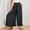 Black, variant on Olyvenn Womens Solid Pants Drawstring Elastic High Waist Wide Leg Palazzo Pant Baggy Vacation Trousers with Pockets Black XXL