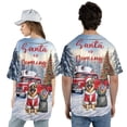 thumbnail image 5 of Santa is Coming German Shepherd Merry Christmas Xmas Noel Truck Tree All Over Print 3D Baseball Shirt Alsatian Dog Lover Gifts Softball Sport - 02023, 5 of 6