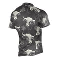 thumbnail image 2 of joogoo Highland Cattle Leaves-s1 Pattern Men's Cycling Jerseys Mountain Bike Short Sleeve Tops XL, 2 of 7