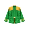 thumbnail image 4 of Aislor Kids Boys Girls Hippie Disco Long Sleeve Tassels 1960s British Pop-Star Jacket Green 6, 4 of 7