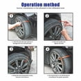 thumbnail image 4 of 10 cadenas antideslizantes universales para neumáticos de invierno y nieve para coche, cadenas para nieve, correas de cable para neumáticos, cadena de emergencia para exteriores e invierno., 4 of 5