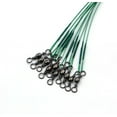 thumbnail image 2 of 30 Pcs Fils de Pêche Robustes en Acier Inoxydable Haute Résistance avec Émerillons et Boutons-Pression Verts, 2 of 5
