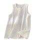 thumbnail image 1 of Tops Cuello Alto Tira Suelta sin Mangas Color Sólido Cuello Redondo Superior, Casual, 1 of 3