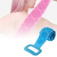 thumbnail image 2 of 2PC Silicone Back Scrubber, Double Pattern Design Body Brush Silicone Back Brush Extra Long Exfoliating Body Scrubber With Handle For Men And Women, 2 of 10