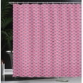 thumbnail image 3 of Ambesonne Floral Shower Curtain, Retro 70's Look Blush Flower, 69"Wx84"L, Pastel Pink Sea Blue, 3 of 4