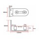 thumbnail image 3 of Soporte de suelo para la parte inferior de puertas correderas - Rodamientos de bolas ajustables para montaje en pared.1222mm,1ud, 3 of 4