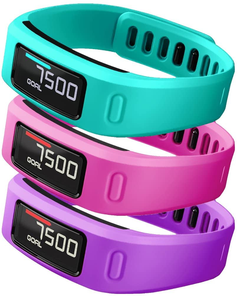 No Tracker Soft Silicone Colorful Fitness Replacement Bands Compatible with Garmin Vivofit 1 SKYLET Compatible with Garmin Vivofit Bands 