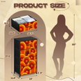thumbnail image 3 of Dresser for Bedroom with 4 Storage Drawers 70s retro Dressers Chest of Drawers Steel Framed Fabric Closet Organizers for Dorm Entryway, 3 of 8