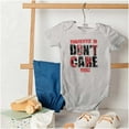 thumbnail image 4 of Currently In Dont Care Mode Funny Romper Boys or Girls Infant Baby Brisco Brands 6M, 4 of 6