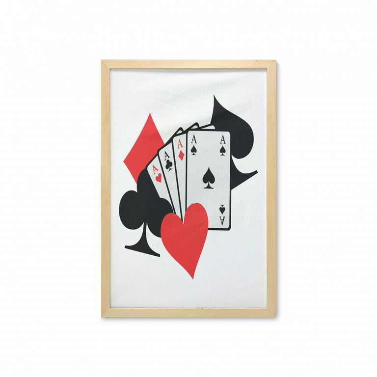 Poster Aces poker playing cards game 
