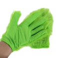 thumbnail image 4 of Máscara de látex con forma de cabeza de pez verde TANGJMXG guantes peludos accesorio para disfraz de Halloween y Navidad Talla única, 4 of 4