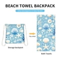 thumbnail image 6 of Oggfader Bath Towels on clearance Europe And The United States Beach Towel Bag Portable Storage Backpack Printed Towel Bath Towel, 6 of 6