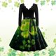 thumbnail image 1 of WILLBEST Vestidos de Algodon para Mujer Vestidos para Mujer Vestido de Fiesta Vestido de Manga Larga con Cuello En V Vestido de Línea A Vestidos de Noche de Verano Chica, 1 of 3