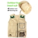 thumbnail image 4 of Fiudx Ofertas del día Los sombreros y chalecos del traje del chaleco de los niños de la aventura al aire libre son tamaño, 4 of 7