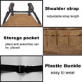 thumbnail image 1 of SHAR Woodworking Aprons with 9 Tool Pockets Durable Canvas Padded Shoulder Straps Adjustable Waist, 1 of 4