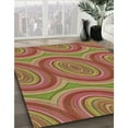 thumbnail image 3 of Ahgly Company Machine Washable Indoor Square Transitional Grapefruit Red Area Rugs, 3' Square, 3 of 7