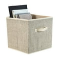 thumbnail image 3 of Simplify Collapsible Storage Cube in Faux Jute, 3 of 9