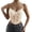Apricot, variant on Women'S Lace Underwire Boned Sheer Crop Top Slim Fit Layering Inner Wear Camisole Dark Brown L