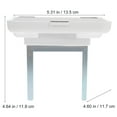 thumbnail image 3 of UPOUART Wall Mount Camera Shelf Wall Mount Shelf White ABS 1 Set, 3 of 8