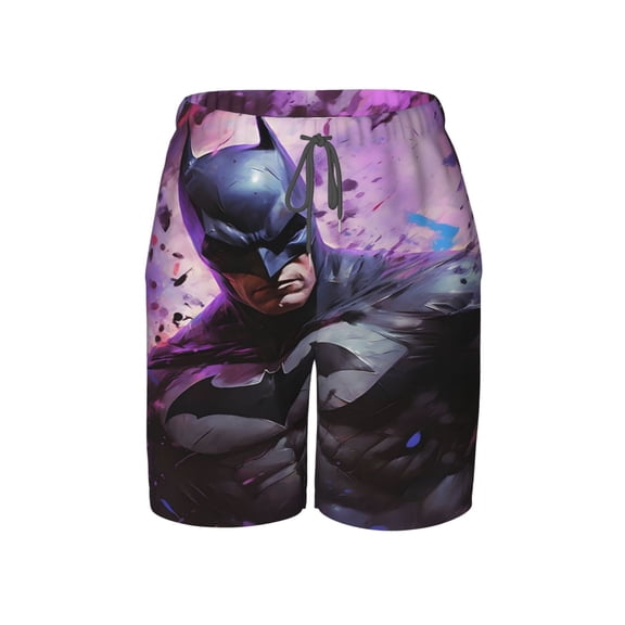 Batman Boy's Swim Trunks Quick Dry Board Shorts Kids Beach Swim Shorts Bathing Suits Swimsuit