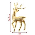 thumbnail image 3 of Plastic Gold Deer Statue Reindeer Figurines Elk Sculpture Living Room Luxury Home Decor Christmas Decoration Tabletop Ornaments, 3 of 5