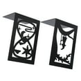 2pcs Metal Bookend Desktop Bookshelf Storage Book Documents Divider
