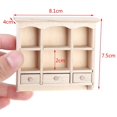 thumbnail image 3 of 1 Pce 1/12 Miniature Armoire Suspendue Étagère Modèle Maison de Poupée Meubles Décor, 3 of 5